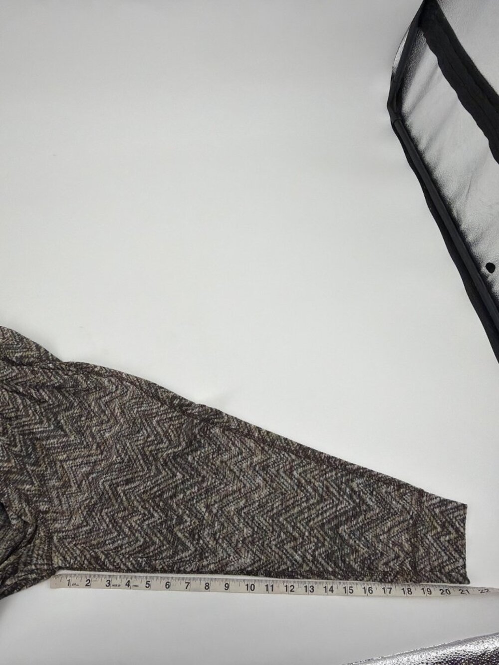 Free People Harlow Harem Knit Joggers Womens XS Marled Chevron Pleated Pull On - Picture 9 of 10
